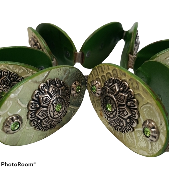 VTG NANNi Italien silver leather belt